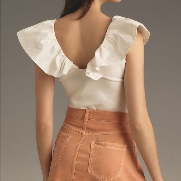 Anthropologie Pilcro NWT Peach Denim Skirt - Picture 3 of 5